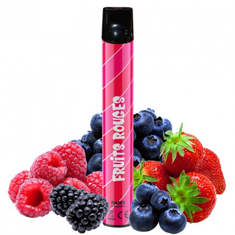 E-cigarette jetable Wpuff Fruits Rouges (600 puffs) - Liquideo