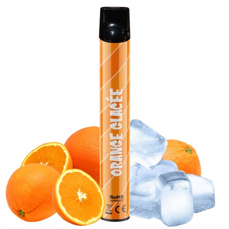 E-cigarette jetable Wpuff Orange Glacée (600 puffs) - Liquideo