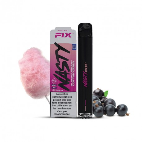 E-cigarette jetable Nasty Fix Blackcurrant Cotton Candy - Nasty Juice