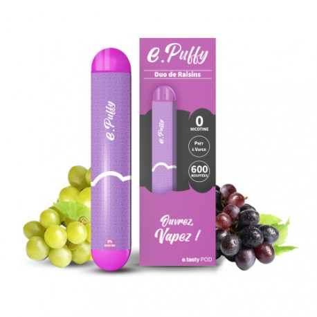 E-cigarette jetable Duo de Raisins (600 puffs) - e.Puffy