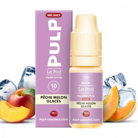 E-liquide Pêche Melon Glacés NS 10ml - Le Pod Pulp